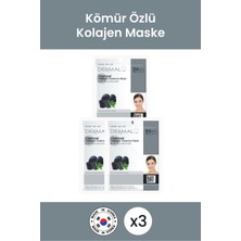 Dermal Arındırıcı ve Pürüzsüzleştirici Kömür Özlü Kolajen Maske 23 gr 3 Adet