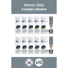 Dermal  Arındırıcı ve Pürüzsüzleştirici Kömür Özlü  Maske X10 Adet