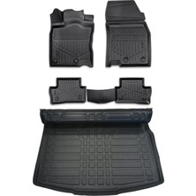 Ko Kaliteoto  Toyota Land Cruiser Prado J170 2011 Model 3D Bagaj Havuzu+3d Havuzlu Araca Özel Paspas Takımı