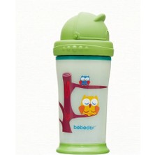 3 Adet Bebedor Karanlıkta Parlayan Pipetli Alıştırma Bardağı 240 ml