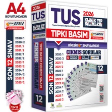 Karakutu Yayınları 2026 Tus Klinik Tıp Bilimleri Ösym Çıkmış Soru Tıpkı Basım Son 6 Yıl 12LI Deneme Kitapçığı