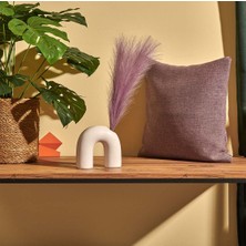 Matmel Dekoratif Tüy - Lila - 44 cm