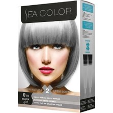 Sea Color Kit Saç Boyası Füme Gri Silver 0.01 4 Adet