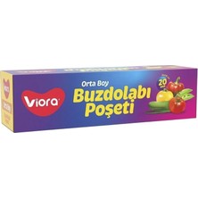 Viora Buzdolabı Poşeti Orta Boy 20'li