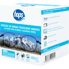 10 Adet Hops Gözlük ve Ekran Temizleme Mendili 40'li
