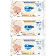 6 Adet Molfix Islak Mendil Izotonik 3X50'LI Yenidoğan 1 Adet
