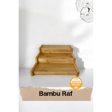 UltraMint El Yapımı Bambu Katlanabilir Ahşap Raf, Şık ve Pratik Tasarım