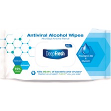 4 Adet Deep Fresh Alkol Bazlı Antiviral Islak Mendil 56'lı