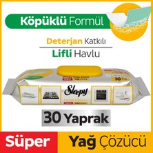 8 Adet Sleepy Süper Yağ Çözücü Yüzey Temizlik Havlusu 30 Lu