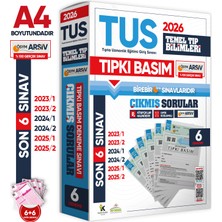 Karakutu Yayınları  2026 Tus Temel Tıp Bilimleri Ösym Çıkmış Soru Tıpkı Basım Son 3 Yıl 6lı Deneme Kitapçığı