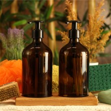 UltraMint 2'li 500 ml Amber Cam Şişe Seti, Şık ve Kullanışlı Tasarım