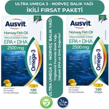 Ausvit Kids Omega 3 ve Focus Formula Şurup – 2 Kutu - Omega 3 Içeren Konsantrasyon Formülü Şurup 150ML