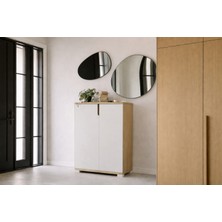 VM VERTEX MOBİLYA Venedik 4 Bölmeli Ayakkabılık Çok Amaçlı Dolap Mutfak Banyo Kiler Dolabı Safir M