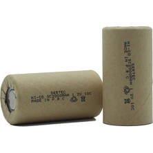 EkoAlışverişDünyam 1.2V Nicd Sc 2000 Mah Kağıt Şarjlı Pil 10C Başsız/flat Head (1124)