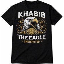 Texrium Khabib The Eagle Kartal Baskılı Rahat Kesim %100 Pamuk Unisex T-Shirt