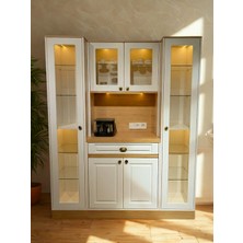 Avm 24 Mikel Masalı Kahve Köşesi LED Aydınlatmalı %100 Mdf 161*45*200