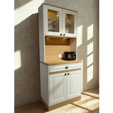 Avm 24 Mikel Masalı Kahve Köşesi LED Aydınlatmalı %100 Mdf 81*45*200