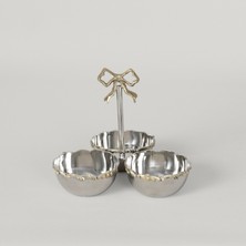 Linens Ribbon 22,5X22,5X19,5CM 3'lü Kase