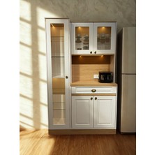 Avm 24 Mikel Masalı Kahve Köşesi LED Aydınlatmalı %100 Mdf 121*45*200