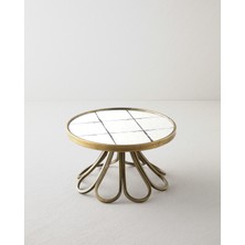 English Home Loretta Dekoratif Tepsi 25X25X15,5 cm Bronz