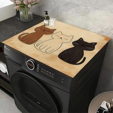 UltraMint Yıkanabilir Kaymaz Sıvı Geçirmez Çamaşır Makinesi Örtüsü, Koruma Matı