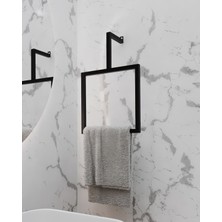 UltraMint Modern Kare Metal Havlu Tutacağı, Mutfak ve Banyo Duvara Monte