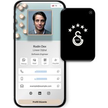 Lineer Dijital Galatasaray NFC Dijital Kartvizit