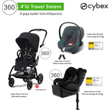 Cybex 4 Lü Travel Sistem Eezy S 360 Twist+2 + Aton B2 Isize + Sirona G 360 Isize + Eezy Adaptör