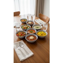 RGS Homelife 6'lı Çorba, Salata, Komposto Kase Takımı, Hediyelik Salata Kase Takımı