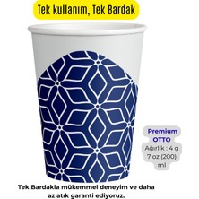 100 Adet 7 Oz Karton Bardak 200 ml - Cup İstanbul - Sızdırmaz Kağıt Bardak