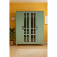 Arion Kids Gülsün 4 Kapaklı Genç Odası Dolabı | %100 MDF Kalitesi | Fonksiyonel, Dayanıklı ve Modern Tasarım