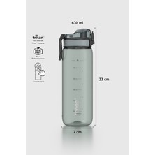 Renga Rybo-X Ölçek Desenli 630 ml Tritan Matara 912161 Siyah