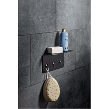 UltraMint Şık Metal Duş Rafı, Banyo Düzenleyici, Pratik ve Dayanıklı Tasarım