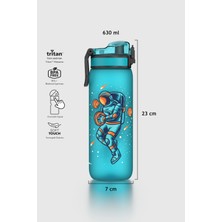 Renga Rybo-X Soft Touch Desenli 630 ml Tritan Çocuk Matara 912162 Mavi