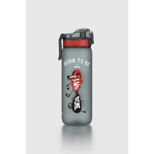 Renga Rybo-X Soft Touch Desenli 630 ml Tritan Çocuk Matara 912162 Siyah