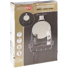 UltraMint Şık V Aynalı Raflı Askılık, Modern ve Kullanışlı Tasarım