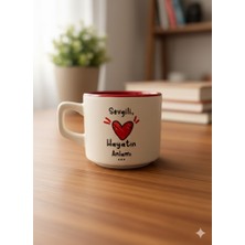 Palto Tasarım Sevgili, Hayatın Anlamı... Beyaz Venüs Kupa - Hediyelik Kupa Fincan Mug