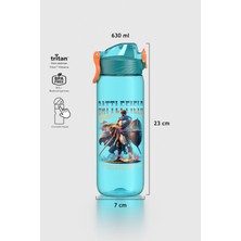 Renga Wave Desenli 630 ml Tritan Çocuk Matara 912167 Turkuaz