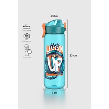 Renga Wave Desenli 630 ml Tritan Çocuk Matara 912166 Turkuaz