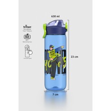 Renga Wave Desenli 630 ml Tritan Çocuk Matara 912166 Mavi