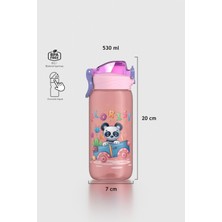 Renga Wave Desenli 530 ml Çocuk Matara 912168 Pembe