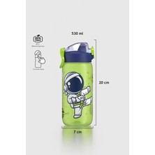 Renga Wave Desenli 530 ml Çocuk Matara 912169 Yeşil