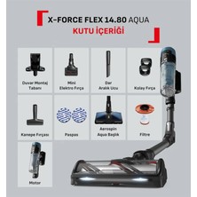 Tefal 240 Air Watt Yüksek Emiş Gücü Bükülebilir Boru Akıllı Dijital Kontrol Ekranlı Şarjlı Dikey Süpürge X-Force Flex 14.80