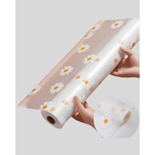 Nuveden Ieg™ 10 Metre Papatya Desenli Dolap Içi Kaymaz Koruyucu Mat NVDN-TKNRS34