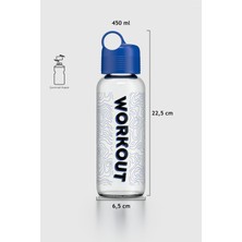 Renga Moon Desenli 450 ml Cam Matara 922009 Mavi