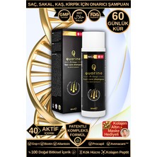 Dr. Sammy's Quarine Premium Şampuan (2 Aylık) Dökülmelere Karşı %100 Saf ve Doğal Bitkisel Kök Hücre Ekstratları,Vitamin ve Mineral İçeren Onarıcı Saç Şampuanı 250ML