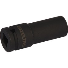 İzeltaş 1/2 Altı Köşe Havalı Derin Lokma 15 mm