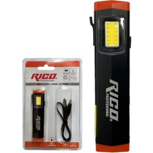 RICO Mini Şarjlı Mıknatıslı Led Lamba 300 Lümen Özellikleri ile Kalem Tipi Fener 013-RC0032