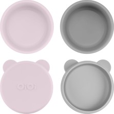 Oioi Silikon Kapaklı Mini Kase 2'li Mini Bites - Misty Lilac / Powder Grey