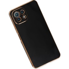 SiHako Newface Mi 11 Lite Kılıf Volet Silikon - Siyah